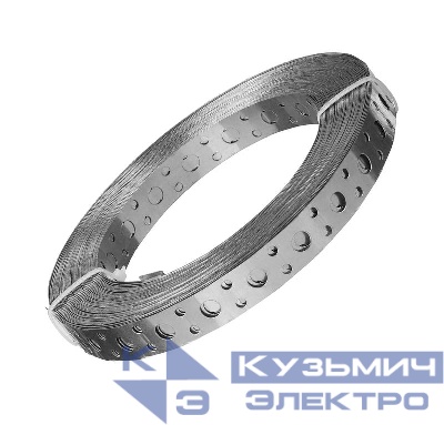 Лента перфорированная прямая 12х0.7 цинк 25м Zitar 141978