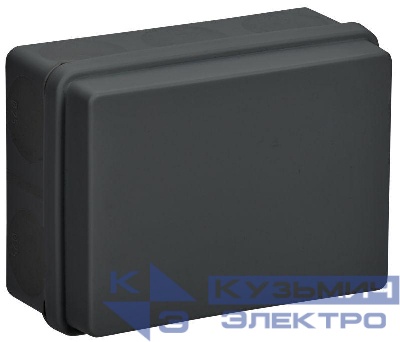 Коробка распаячная ОП КМ42441 150х110х70мм IP67 10вводов черн. IEK UKO21-150-110-070-K02-66