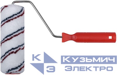 Валик 180мм d40/62мм ворс 11мм бюгель 6мм стержневая система микроволокно КУРС 02557