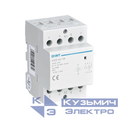 Контактор модульный NCH8-63/40 63А 4НО AC 220/230В 50Гц (R) CHINT 256101