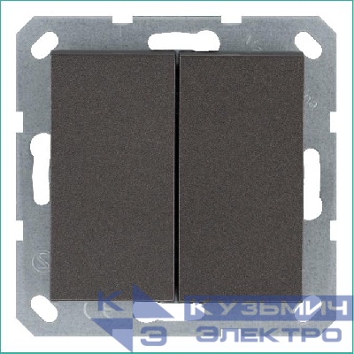 Переключатель проходной 2-кл. 10А IP20 механизм мокко Jasmart G3022Z