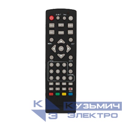 Пульт дистанционного управления универс. для DVB-T2+TV Rexant 38-0012