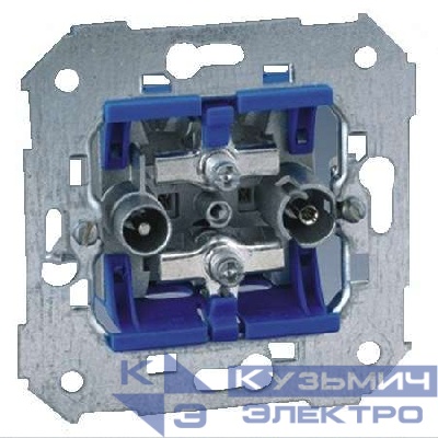 Розетка телевизионная одиночная TV/R/SAT СП Simon 82 механизм Simon 75466-69