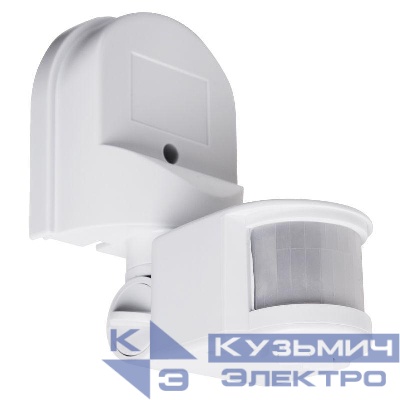 Датчик движения настенный ДДС 01 180град. 1200Вт 10-2000Лк 2-12м 10-420сек IP44 Rexant 11-9205