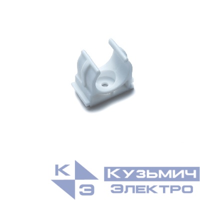 Крепеж-клипса Fedast для сантехнических труб для монтажных пистолетов (16 мм, белый, 100 шт/уп)
