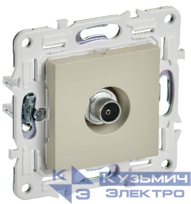 Розетка TV оконечная SKANDY SK-A12B беж. IEK SK-A10-O-K10