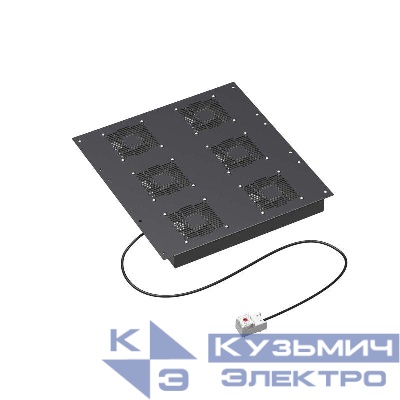 Модуль потолочный вентиляторный 6 вентиляторов с термостатом для крыши 600 RAL9005 DKC R5VSIT6006FTB