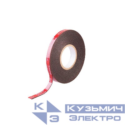 Лента клейкая двухсторонняя на VHB акриловой основе 12ммх5м черн. Rexant 09-6047