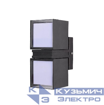 Светильник светодиодный архитектурный PWL-23095 2х8Вт 4000К BL IP54 фасадный исполнение двухсторон. черн. Pro JazzWay 5053151