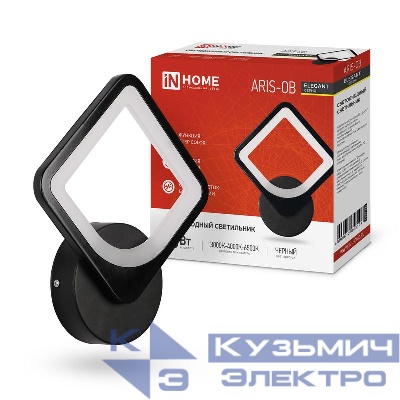 Светильник светодиодный ELEGANT ARISTO-B 15Вт 230В 3000-6500К 1050лм STEP COLOR черн. IN HOME 4690612043104