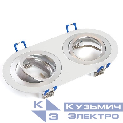 Светильник DL2812 G5.3 MR16 потолочн. встраив. бел. хром FERON 48461