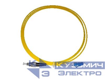 Патч-корд оптический переходной FC-LC/UPC SM Simplex 3.0мм 9/125, 1.5м, LSZH