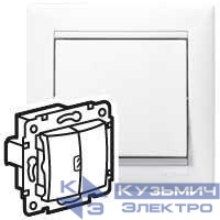 Переключатель проходной 2-кл. СП Valena 10А IP31 механизм бел. (DIY-упак.) Leg 694266