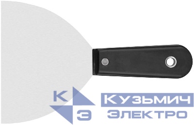 Шпатель с пластиковой ручкой полированный 5дюйм (125мм) FIT 06300