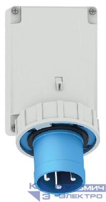 Вилка настенная 63А 3п 1P+N+PE 6ч 230В IP67 Bals 24340
