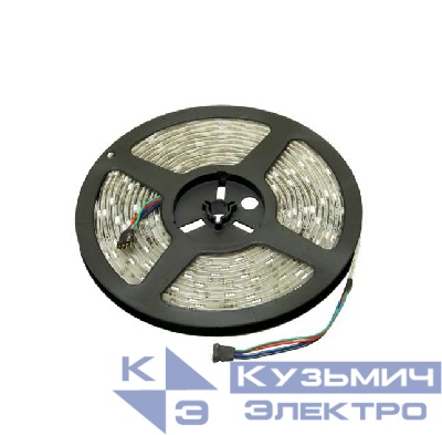 Лента светодиодная PLS 5050/60-12V 14.4Вт/м 6500К холод. бел. IP20 (уп.5м) JazzWay 1000972
