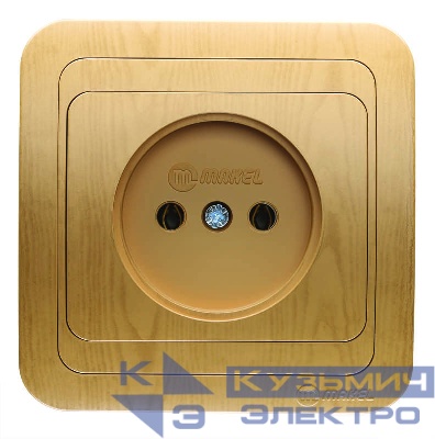 Розетка 1-м СП Mimoza 16А IP20 без заземл. дуб Makel 24222