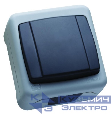 Выключатель одноклавишный с винтовым зажимом IP55 Makel 36064001