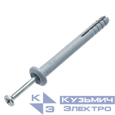 Дюбель-гвоздь SM-G гриб. манж 6х40 ведро (уп.150шт) СТРОЙМЕТИЗ 2440016