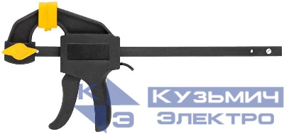 Струбцина нейлоновая пистолетная 100х185х30мм FIT 59280