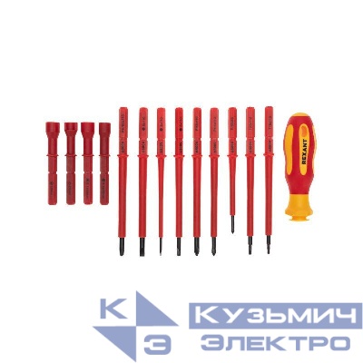 Набор отверток диэлектрических 14 предметов Rexant 12-4773-3