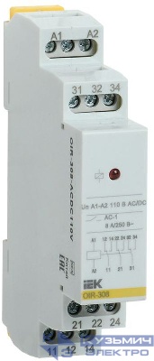 Реле промежуточное OIR 3 конт. (8А) 110В AC/DC IEK OIR-308-ACDC110V