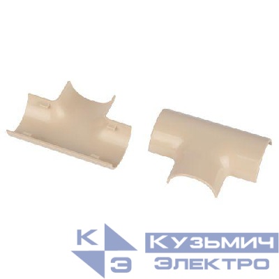 Угол для кабель-канала полукруглого Т-образ. 30х13мм T-KK-30-13-B беж. (уп.2шт) Эра Б0064960