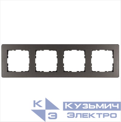 Рамка 4-м G-Flex мокко Jasmart G1104Z