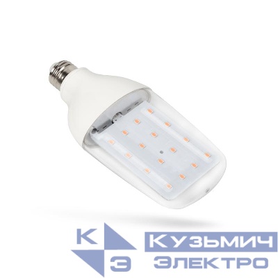 Лампа светодиодная LED-B82-12W/SPBR/E27/CL PLP33WH 12Вт DOUBLESIDE прозрачная E27 для растений спектр для рассады и досвечивания в период роста Uniel UL-00007647