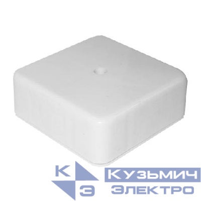 Коробка распределительная ОП 78х78х30мм IP41 крышка с винтов. креплением бел. Epplast 170210