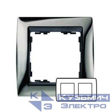 Рамка 2-м Simon82 вороненая сталь Simon 82824-67