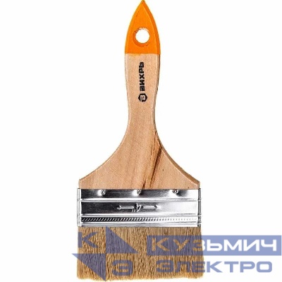 Кисть СТАНДАРТ 100мм 4дюйм.' натур. щетина Вихрь 73/3/4/6