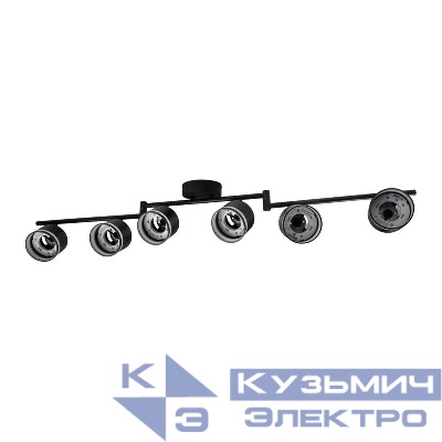 Светильник PCL-0906 max 20Вт (каждая лампа) 6xGX53 IP20 230В BL настен./потолочн. декор. под лампу JazzWay 5066960