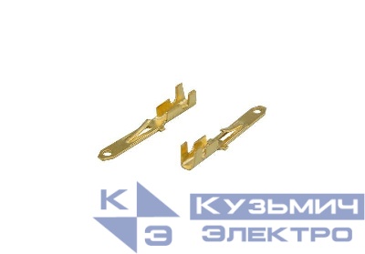 Клемма плоская (штекер-2.8мм) 1-1.5кв.мм (DJ611-2.8х0.5B) Rexant 08-0909