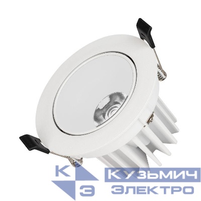 Светильник светодиодный MS-FORECAST-BUILT-TURN-R102-12W Warm3000 (WH-WH 32 deg 230В) IP20 металл Arlight 037188(1)
