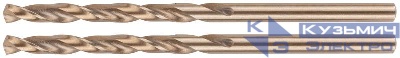 Сверло по металлу HSS с добавкой кобальта 5% Профи в блист. 3.5мм (уп.2шт) FIT 34435