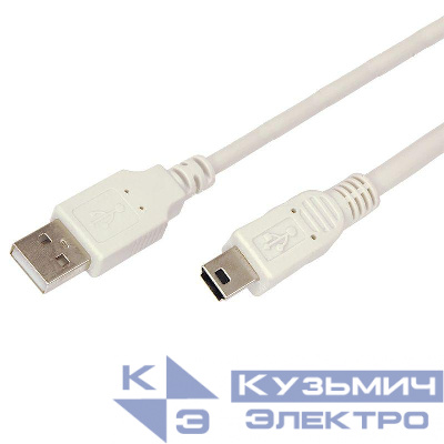 Шнур mini USB (male) - USB-A (male) 3м Rexant 18-1136