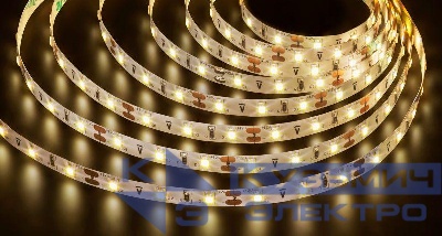 Лента светодиодная 71 246 NLS-3528WW60-4.8-IP20-12V-R50 4.8Вт/м (уп.50м) Navigator 71246