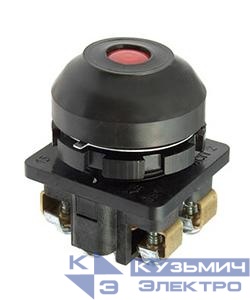 Выключатель кнопочный КЕ-081 У2 исп.2 1НО+1НЗ цилиндр 10А IP54 660В красн. Электротехник ET502359