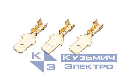 Клемма плоская (штекер-4.8мм) 1-1.5кв.мм (DJ616-4.8х0.5B) Rexant 08-0910