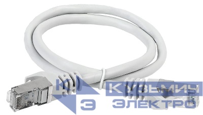 Патч-корд кат.6A S/FTP LSZH 2м сер. ITK PC01-C6ASL-2M