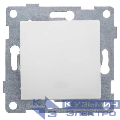 Переключатель проходной 1-кл. СП Ugra 10А 250В механизм механизм матов. бел. GUSI С11В4-041
