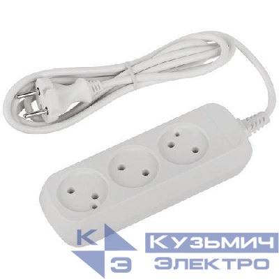 Удлинитель 3х1.5м без заземл. ПВС 2х0.75 UDL-10-315 Greenline Эра Б0065048