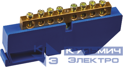 Шина нулевая на DIN-изоляторе 6х9-8 Navigator 71153