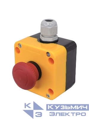 Пост управления ПКУ-22-K178E-65У1 1 гриб с фиксацией НО+НЗ IP65 красн. Электротехник ET526978