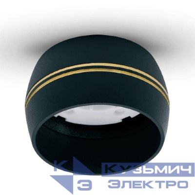 Светильник встраиваемый IP20 металлический под лампу GX53 LGX53-03 C02 черн. Camelion 15398
