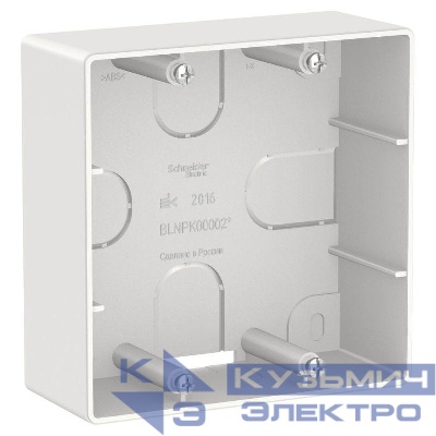 Коробка подъемная СП Blanca для силовых розеток бел. SE BLNPK000021