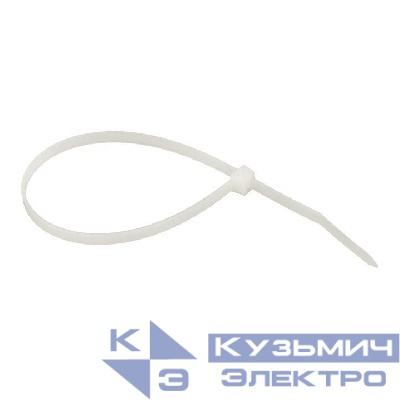Хомут кабельный 4.8х450 нейл. бел. (уп.100шт) EKF plc-c-4.8x450