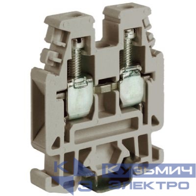 Зажим проходной RP.4/6GR 4кв.мм сер. DKC ZRP300GR