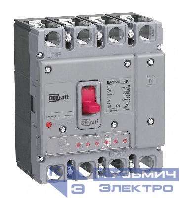 Выключатель автоматический 4п 32А 50кА ВА-333E электрон. расцеп. DEKraft 22494DEK